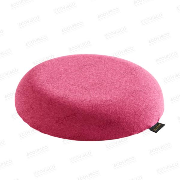 Chic Linen Round Cushion – Solid Color Comfort